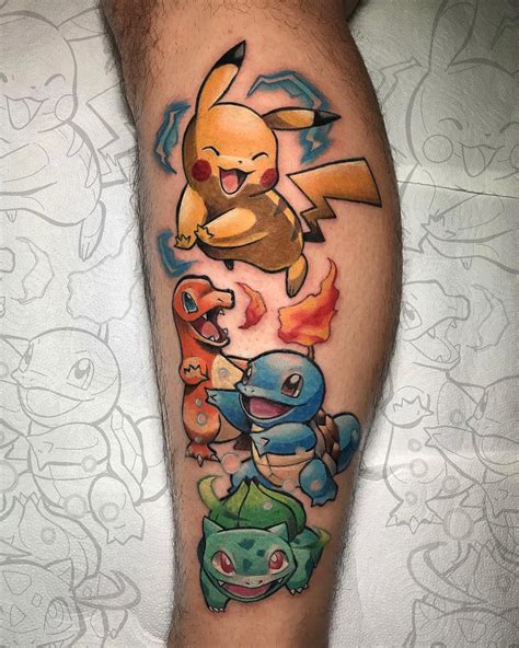 small pokemon tattoos|78 Small Pokemon Tattoo Ideas